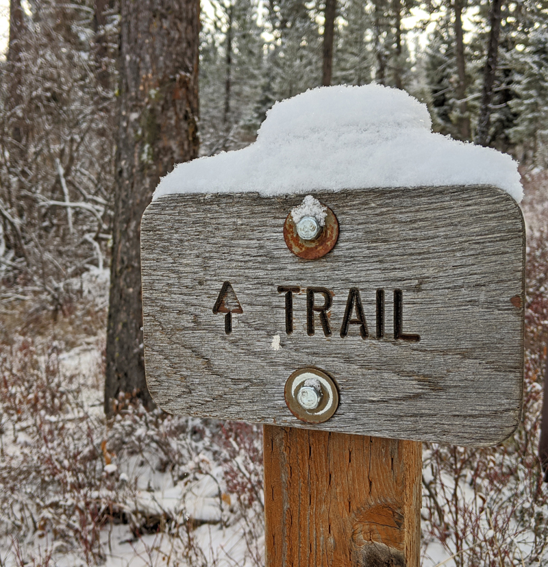 trail sign