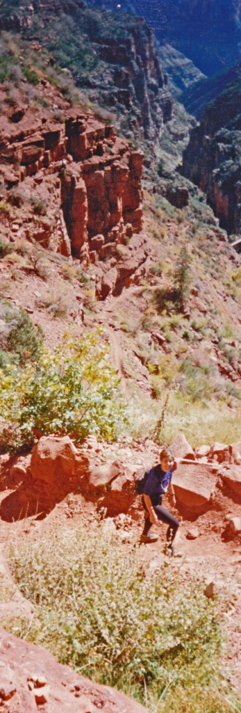 runner on North Rim trail